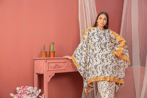 2 Piece Off-White Unstitched Doriya Linen