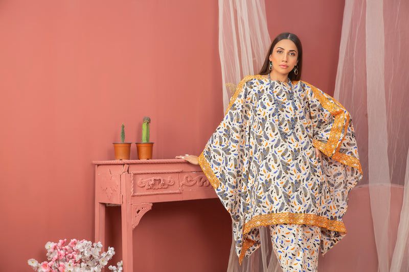 2 Piece Off-White Unstitched Doriya Linen